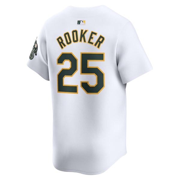 Brent Rooker Oakland Athletics Nike Home Limited Player Jersey - White - Image 4