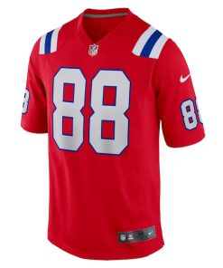 Alternative view of Mike Gesicki New England Patriots Nike Alternate Game Jersey - Red