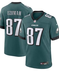 C.J. Uzomah Philadelphia Eagles Nike Team Game Jersey - Midnight Green