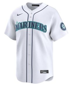 Alternative view of Seattle Mariners Nike Home Limited Jersey - White