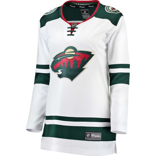 Minnesota Wild Women's Away Breakaway Jersey - White/Green - Image 3