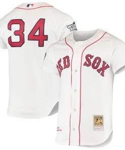 David Ortiz Boston Red Sox 2004 Cooperstown Collection Home Authentic Jersey - White