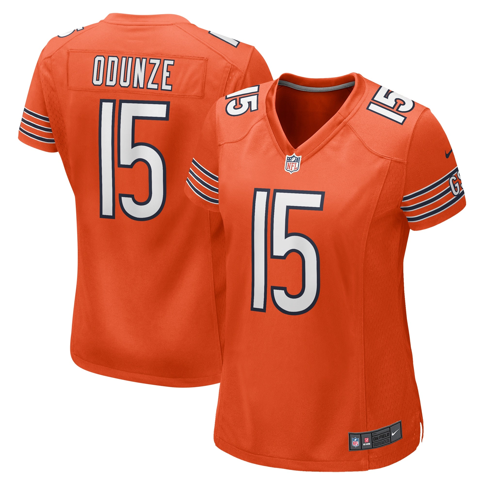Rome Odunze Chicago Bears Nike Women's Game Jersey - Navy/Orange - Image 5