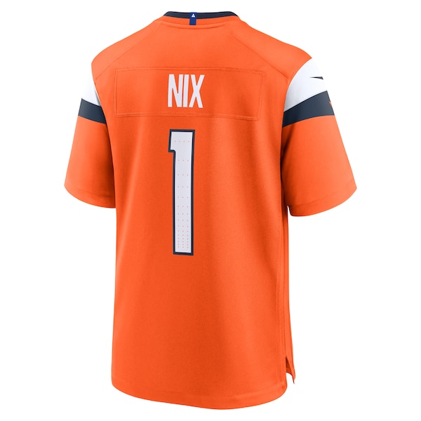 Bo Nix Denver Broncos Nike 2024 NFL Draft First Round Pick Player Game Jersey - Orange - Image 3