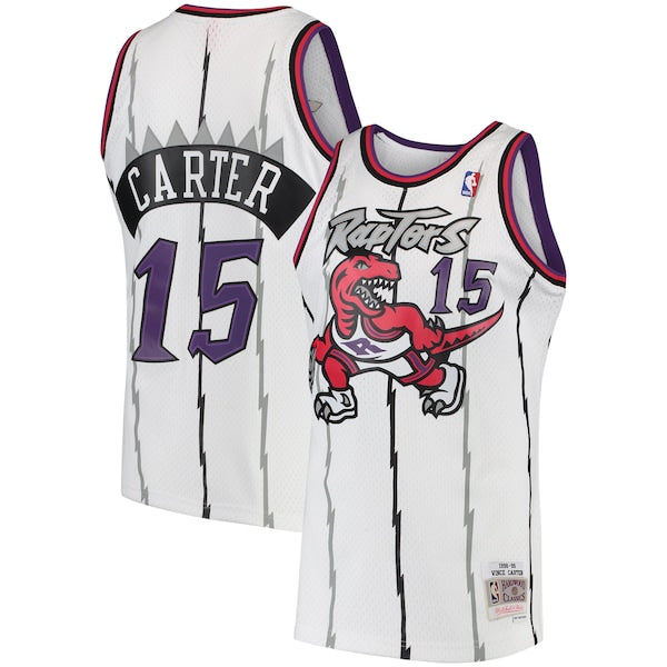 Vince Carter Toronto Raptors 1998/99 Hardwood Classics Swingman Jersey - White/Purple