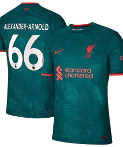 Trent Alexander-Arnold Liverpool Nike 2022/23 Third Authentic Player Jersey - Teal