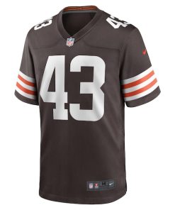 Alternative view of Mohamoud Diabate Cleveland Browns Nike Team Game Jersey -  Brown