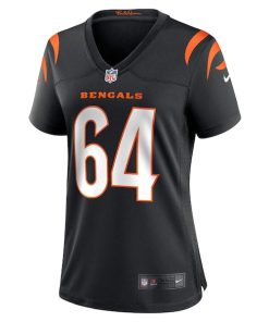 Alternative view of Ted Karras Cincinnati Bengals Nike Women's Game Player Jersey - Black