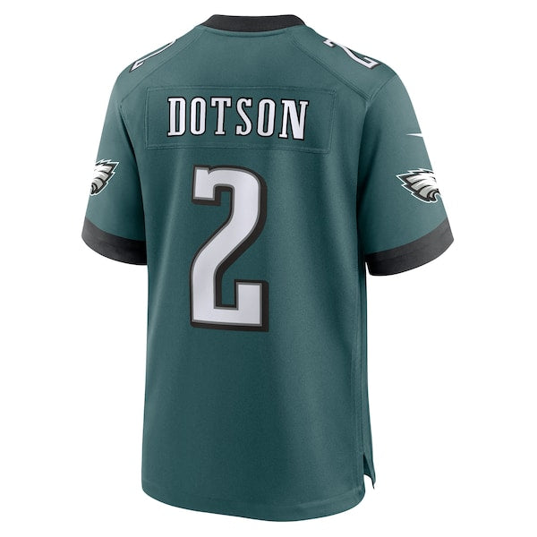 Jahan Dotson Philadelphia Eagles Nike Team Game Jersey - Midnight Green - Image 3