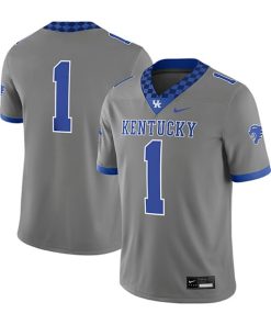 #1 Kentucky Wildcats Nike Alternate Game Jersey - Grey