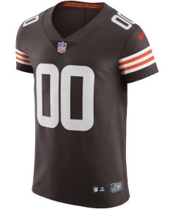 Alternative view of Cleveland Browns Nike Vapor Elite Custom Jersey - Brown