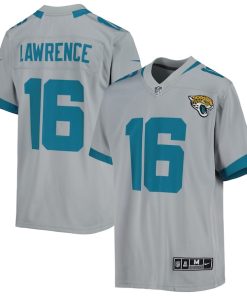 Trevor Lawrence Jacksonville Jaguars Nike Youth Inverted Team Game Jersey - Silver
