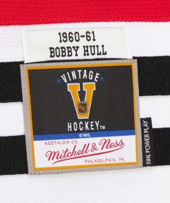 Alternative view of Bobby Hull Chicago Blackhawks 1960-61 Power Play Jersey - Scarlet