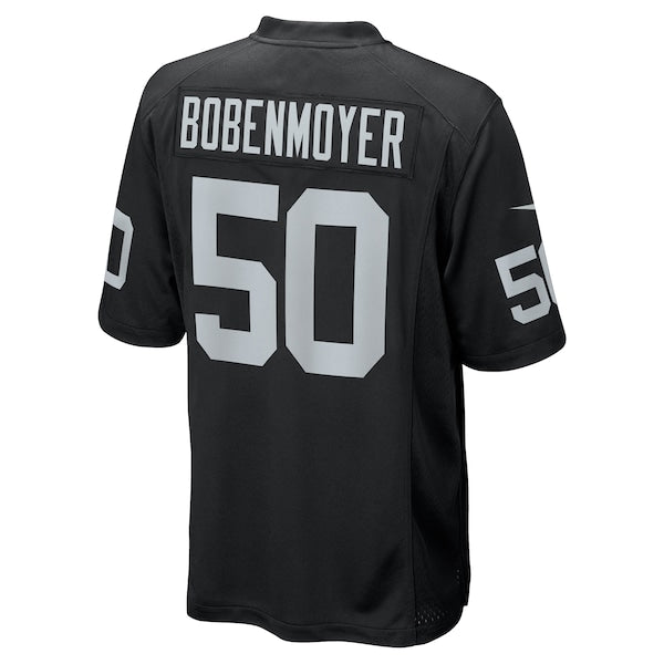 Jacob Bobenmoyer Las Vegas Raiders Nike Game Player Jersey - Black - Image 3