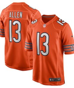 Alternative view of Keenan Allen Chicago Bears Nike Alternate Game Jersey -  Orange