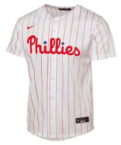 Alternative view of Zack Wheeler Philadelphia Phillies Nike Youth Home Replica Player Jersey - White