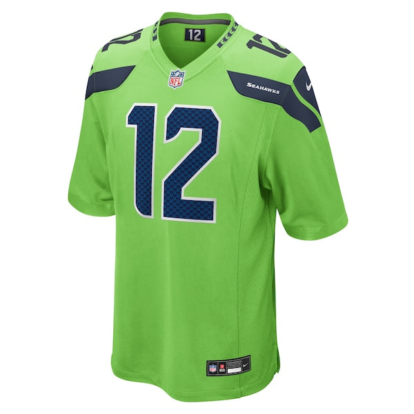12th Fan Seattle Seahawks Nike Game Jersey - Neon Green - Image 2
