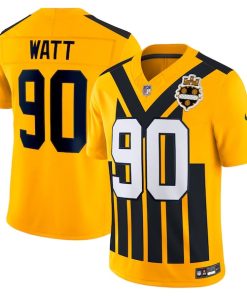 T.J. Watt Pittsburgh Steelers Nike Alternate Vapor F.U.S.E. Limited Jersey - Gold/White
