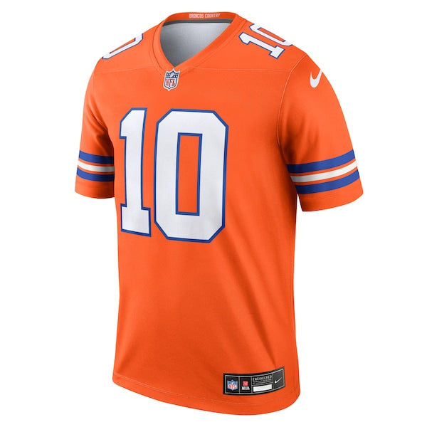 Bo Nix Denver Broncos Nike Alternate Legend Player Performance Top - Orange - Image 2