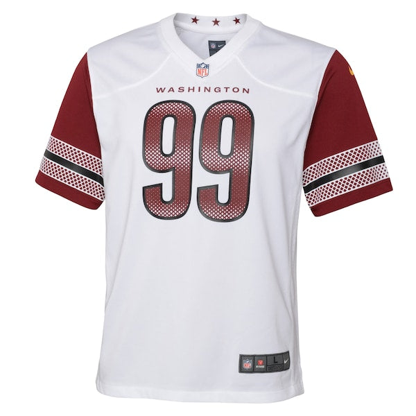Chase Young Washington Commanders Nike Youth Game Jersey - White/Black/Burgundy - Image 3