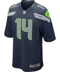 Alternative view of DK Metcalf Seattle Seahawks Nike Game Jersey - College Navy