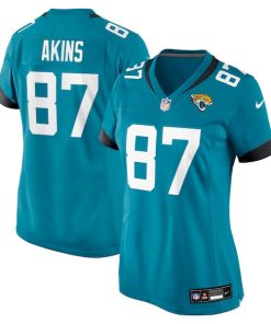 Jordan Akins Jacksonville Jaguars Nike Women's Team Game Jersey -  Teal