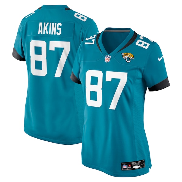 Jordan Akins Jacksonville Jaguars Nike Women's Team Game Jersey - Teal