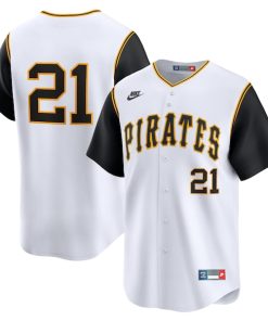 Roberto Clemente Pittsburgh Pirates Nike Throwback Cooperstown Limited Jersey - White/Gray