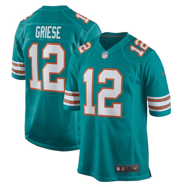 Bob Griese Miami Dolphins Nike Retired Player Jersey - Aqua/White - Image 2