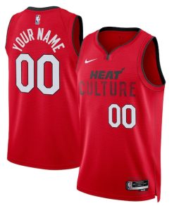 Miami Heat Nike Unisex 2024/25 Custom Swingman Jersey - City Edition - Red