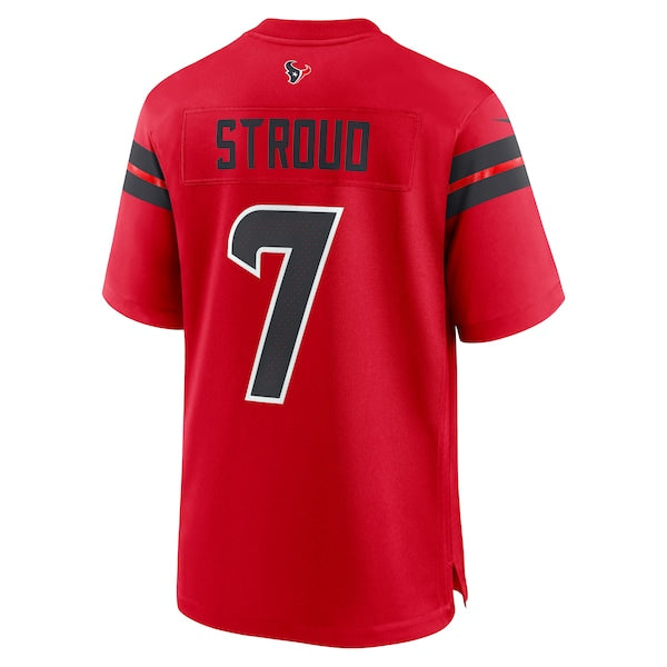 C.J. Stroud Houston Texans Nike Alternate Game Jersey - Red/Navy/White - Image 4