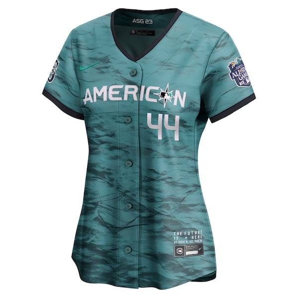 Julio Rodriguez American League Nike Women's 2023 MLB All-Star Game Limited Player Jersey - Teal - Image 2