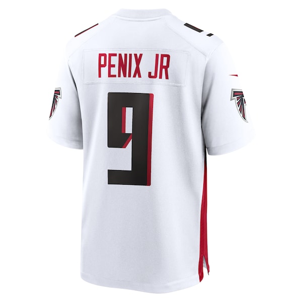Michael Penix Jr. Atlanta Falcons Nike Game Jersey - White/Black/Red - Image 4