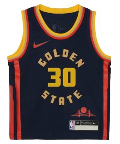 Alternative view of Stephen Curry Golden State Warriors Nike Preschool 2024/25 Swingman Player Jersey -  City Edition - Navy