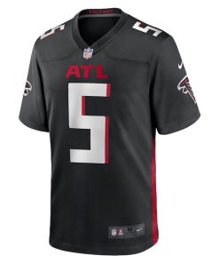 Alternative view of Drake London Atlanta Falcons Nike Player Game Jersey - Black