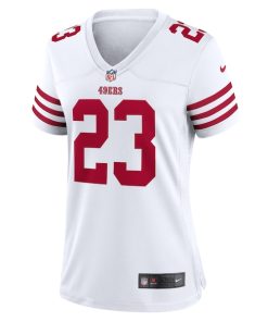 Alternative view of Christian McCaffrey San Francisco 49ers Nike Women's Player Jersey - White