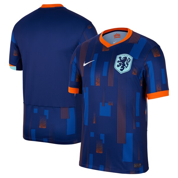 Netherlands National Team Nike 2024 Away Replica Blank Jersey - Blue - Image 2