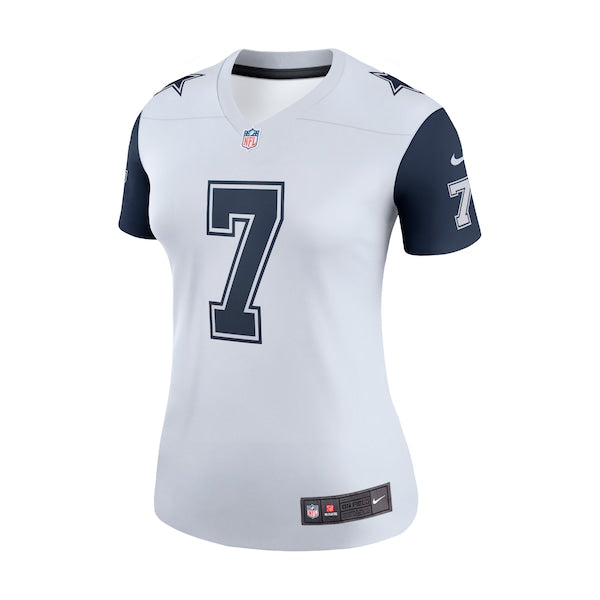 Trevon Diggs Dallas Cowboys Nike Women's Alternate Legend Jersey - White/Navy - Image 5