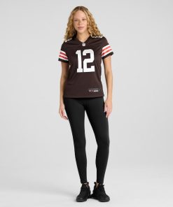 Alternative view of Shedeur Sanders Cleveland Browns Nike Women's 2025 NFL Draft Game Jersey - Brown