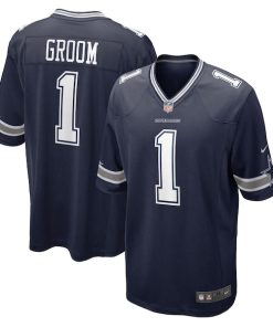 Number 1 Groom Dallas Cowboys Nike Game Jersey - Navy
