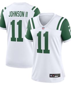 Jermaine Johnson II New York Jets Nike Women's Classic Alternate Player Game Jersey - White