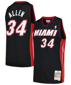 Ray Allen Miami Heat  2012/13 Hardwood Classics Swingman Jersey - Black