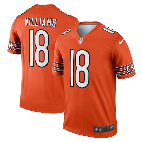 Caleb Williams Chicago Bears Nike Alternate Legend Player Performance Top - Orange/Navy - Image 2