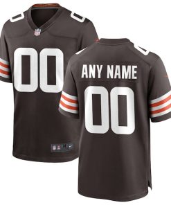 Nike Cleveland Browns Custom Game Jersey - Brown