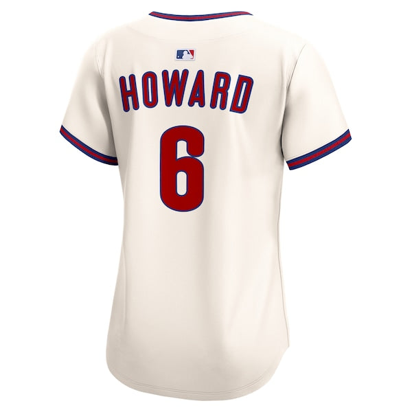 Ryan Howard Philadelphia Phillies Nike Women's Alternate 2 Limited Jersey?ยจC Cream/Light Blue/White - Image 4