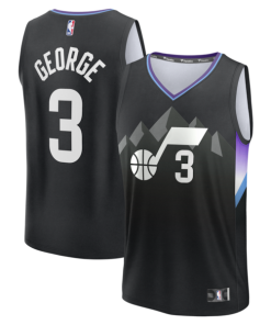 Keyonte George Utah Jazz  Fast Break Replica Player Jersey - Statement Edition - Black