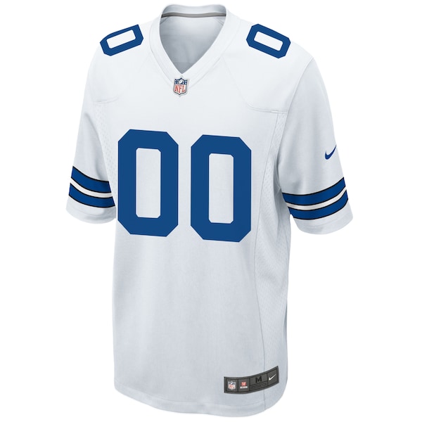 Dallas Cowboys Nike Custom Game Jersey - White - Image 3