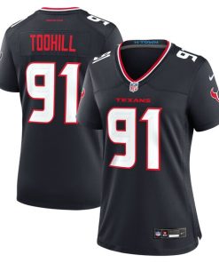 Alternative view of Casey Toohill Houston Texans Nike Women's Team Game Jersey -  Navy