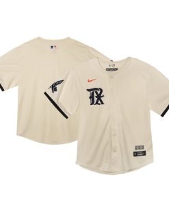 Texas Rangers Nike Toddler City Connect Limited Jersey - Natural