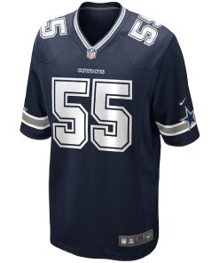Alternative view of Leighton Vander Esch Dallas Cowboys Nike Game Player Jersey - Navy